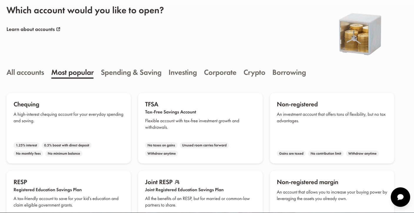 opening tfsa with wealthsimple
