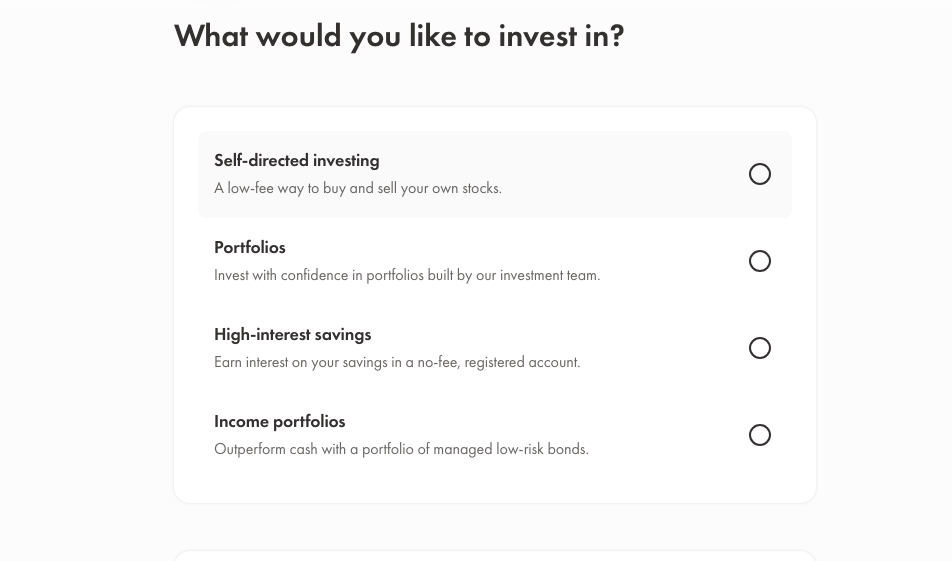 self directed tfsa wealthsimple
